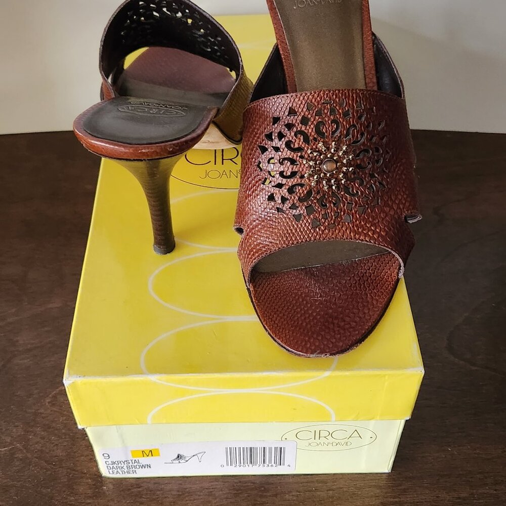 Gorgeous embellished brown sandal size9